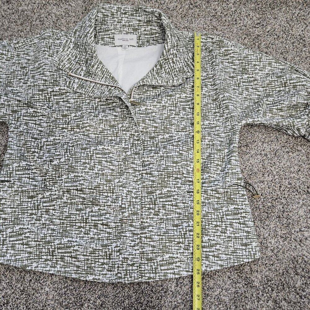 Womens Sz Large Madison Hill New York Jacket Womens Olive Green Boho Cottage - Picture 14 of 16
